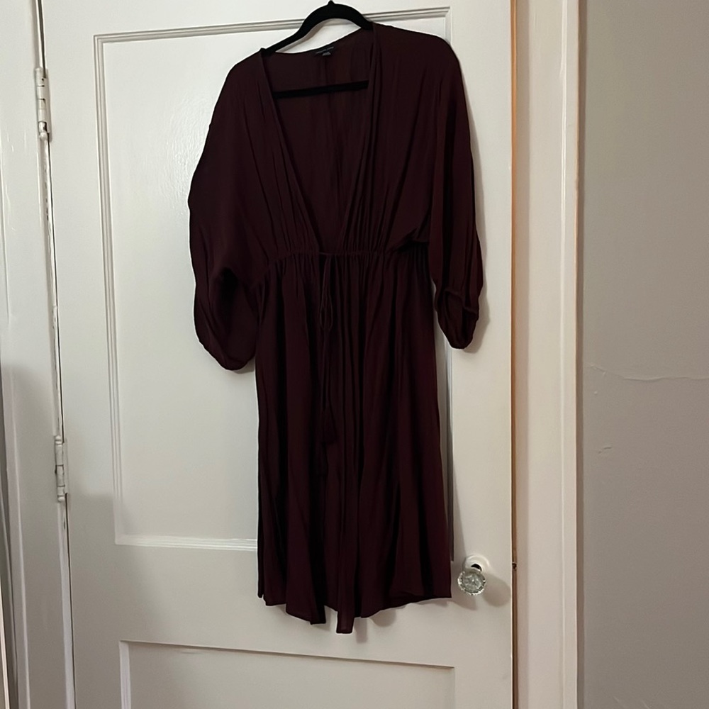 Maroon American Eagle Kimono
